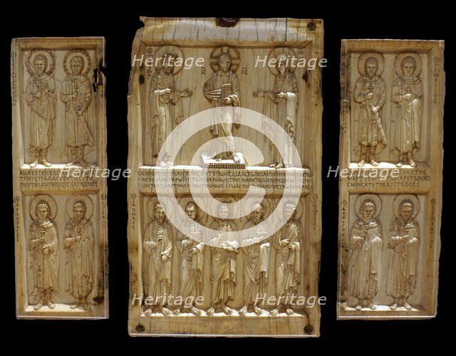 Triptych Casanatense: Triptych with Deesis and saints, Mid of the 10th century. Creator: Byzantine Master.
