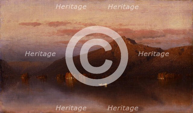 Whiteface Mountain from Lake Placid, 1866. Creator: Sanford Robinson Gifford.