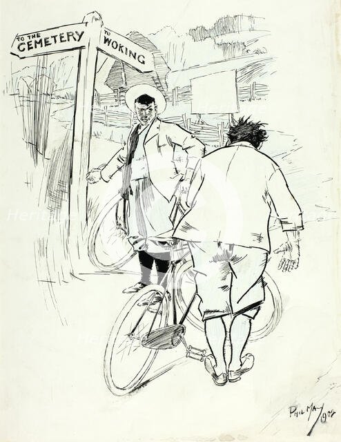 Rest for the Weary, 1902. Creator: Philip William May.