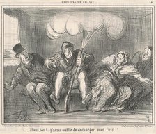 Allons Bon! J'avais oublié de décharger mon fusil!, 19th century. Creator: Honore Daumier.