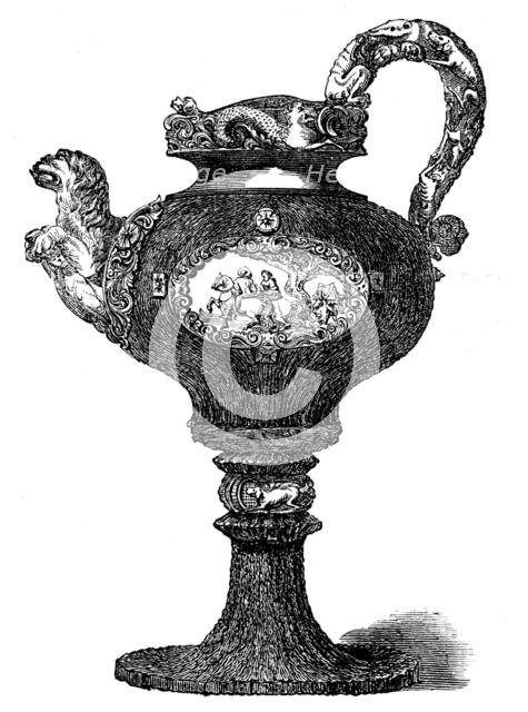 The Loan Collection, South-Kensington: Stag's horn ewer, 1862. Creator: Unknown.