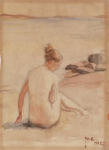 Woman on a Beach, 1902. Creator: Magnus Enckell.