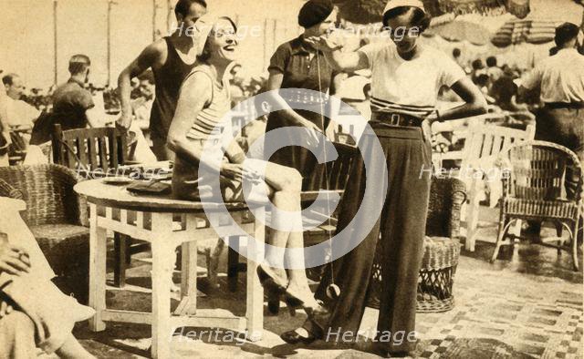 Women with yo-yos, 1932, (1933). Creator: Unknown.