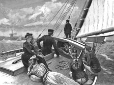 ''Yachting on the Norfolk Broads', 1890. Creator: Arthur Hopkins.