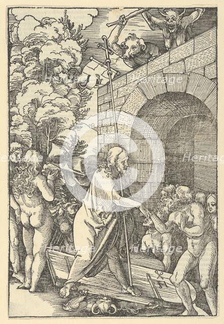 Christ in Limbo, from Speculum passionis domini nostri Ihesu Christi, 1507. Creator: Hans Schäufelein the Elder.