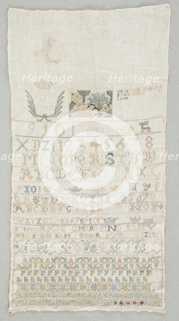 Sampler, 1742. Creator: Unknown.