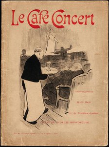 Portfolio Cover for Le Café-Concert, 1893. Creator: Henri-Gabriel Ibels.