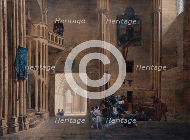 La Reine Blanche de Castille délivrant les prisonniers, 1801. Creator: Francois-Marius Granet.