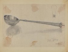 Silver Ladle, 1935/1942. Creators: Herman Bader, Hester Duany.