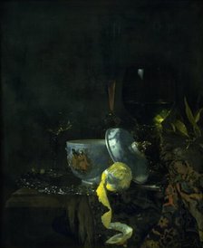 Still Life with a Chinese Porcelain Bowl, 1662. Creator: Willem Kalf.
