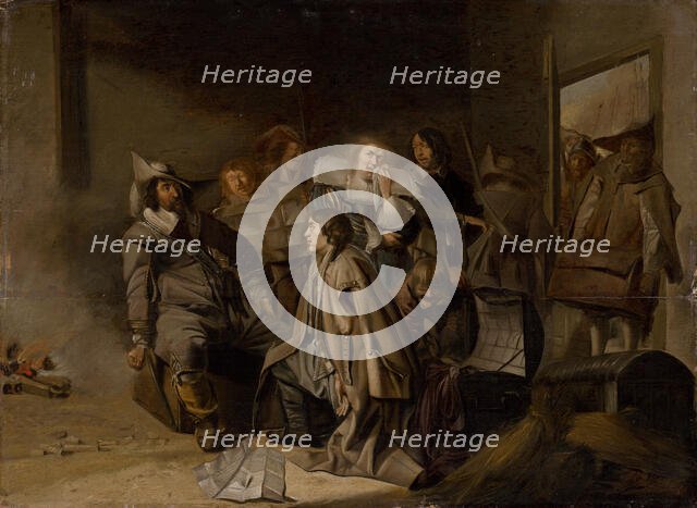 Interrogation of prisoners, 1640-1660. Creator: Unknown.