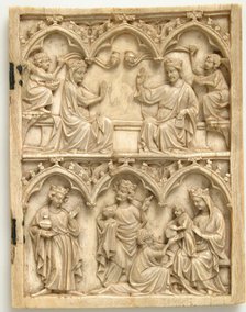 Right Wing of a Diptych with Coronation of the Virgin and Adoration of the Magi, French, 14th cent. Creator: Unknown.