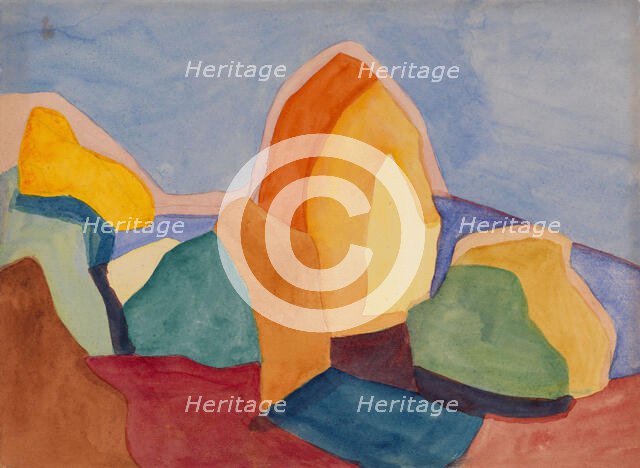 Landscape, 1927. Creator: Ksenija Vladimirovna Ender.