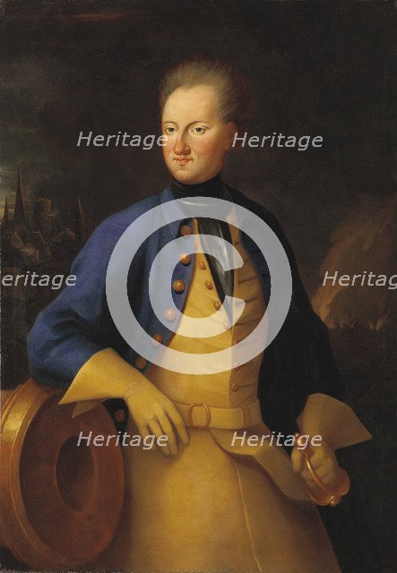 Portrait of the King Charles XII of Sweden (1682-1718), 1715.