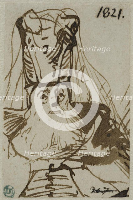 Elderly man with high headdress. Creator: Ferdinand Bol.