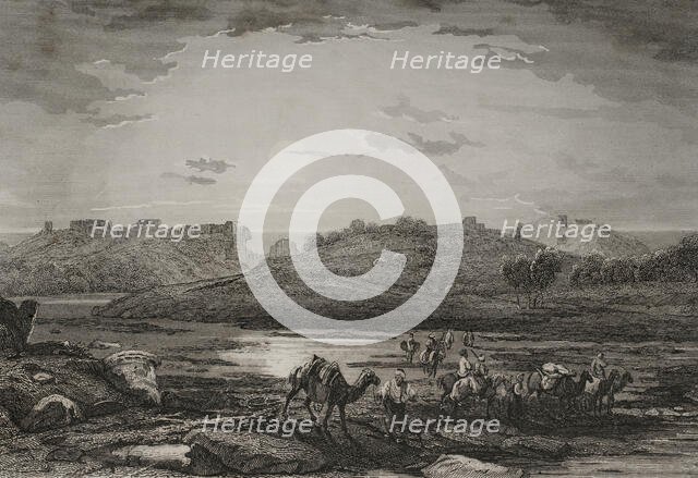 Ashkelon, 1840. Creator: Charles Nicolas Ransonnette.