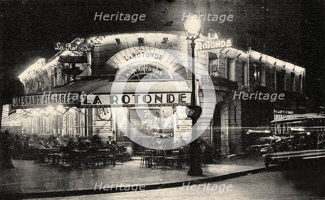 La Rotonde, Boulevard du Montparnasse, c. 1925. Creator: Anonymous.