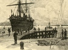 'Arrival of a Steamer at Southampton Docks', 1898. Creator: Unknown.