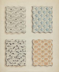 Fabric Swatches, 1935/1942. Creator: Robert Stewart.