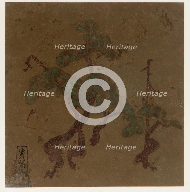 Pine trees, Edo period, late 16th-early 17th century. Creator: Hon'ami Kôetsu.