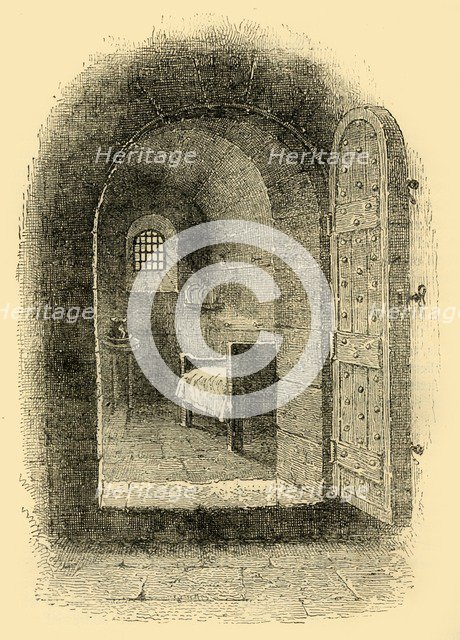 'The Condemned Cell in Newgate', c1872. Creator: Unknown.