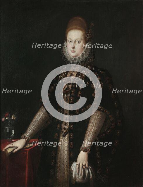 Portrait of Margherita Gonzaga (1564-1618), Duchess of Ferrara, Second half of the16th century. Creator: Ligozzi, Jacopo (1547-1627).