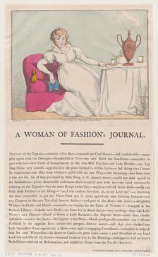 A Woman of Fashion's Journal, May 1, 1802., May 1, 1802. Creator: Thomas Rowlandson.