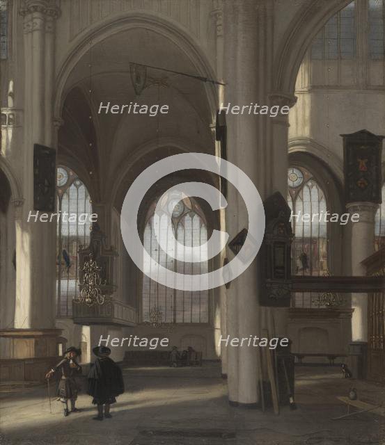 Interior of a Church, c. 1680. Creator: Emanuel de Witte (Dutch, ca. 1617-1692).