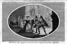 'The Earl of Essex laying his hand on his Sword on being struck by Queen Elizabeth.', (1792). Artist: Unknown.