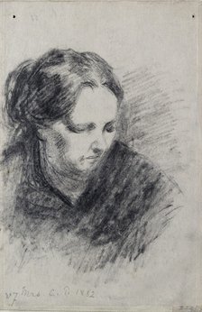 Portrait of Madame Pissarro, 1882. Creator: Camille Pissarro.