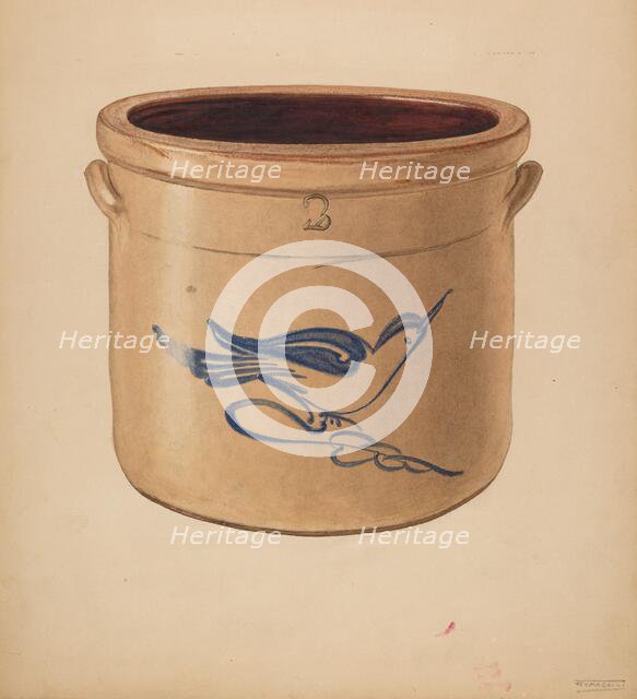 Crock, c. 1938. Creator: Frank Fumagalli.