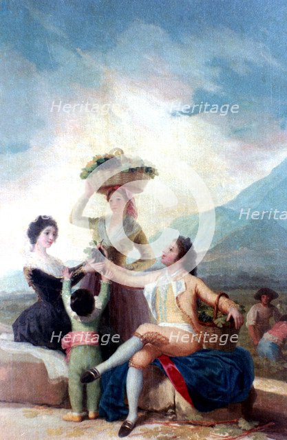 'The Grape Harvest', 1786-1787. Artist: Francisco Goya