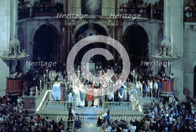 Mistery of Elche', drama represented from the Middle Ages in the Basilica of Saint Mary in Elche.…
