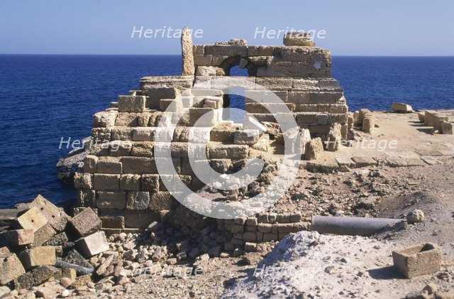 Lighthouse, Leptis Magna, Libya.