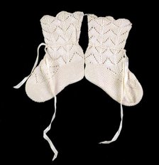 Bootees, American, ca. 1870. Creator: Unknown.