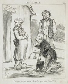 Commençant des visites...pour son Prince, 1851. Creator: Honore Daumier.