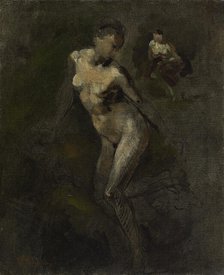 Femme nue (étude), c.1868. Creator: Jean-Baptiste Carpeaux.