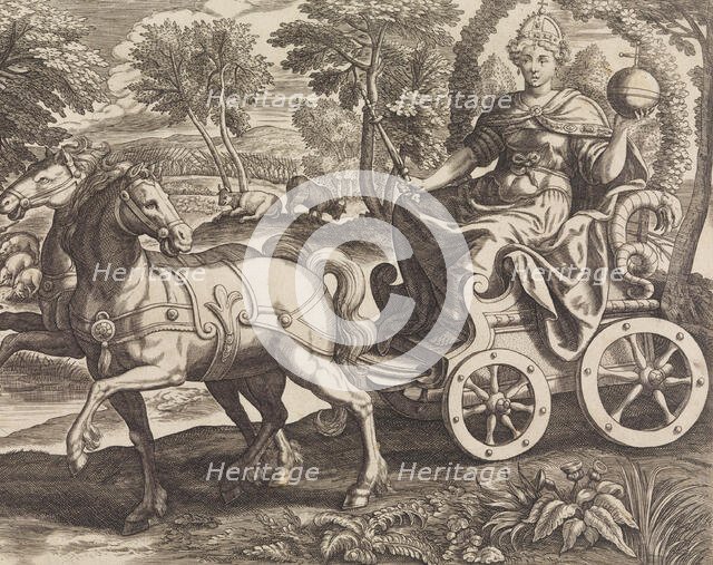 Europa from The Four Continents, 16th century. Creator: Julius Goltzius.