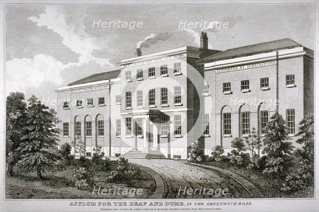 Asylum for the Deaf and Dumb, Old Kent Road, Southwark, London, 1813. Artist: Anon