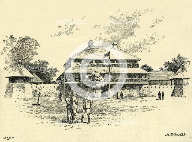 'The Fort at Kumasi', c1900. Creator: A.E. Huitt.