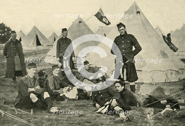 Canadian soldiers, First World War, 1914, (c1920). Creator: Unknown.