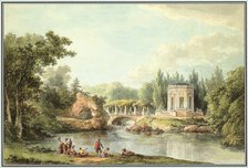 Le Rocher et le Belvédère à Versailles, 1786. Creator: Châtelet, Claude-Louis (1753-1795).