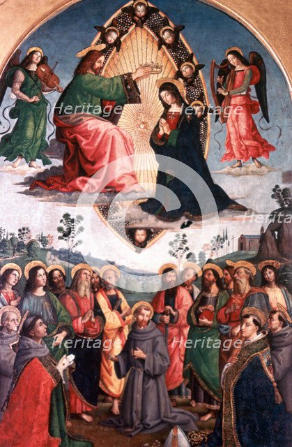 'The Coronation of the Virgin', c1503. Artist: Bernardino Pinturicchio