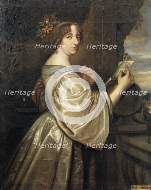 Christina, 1626-89, Queen of Sweden, 1650. Creator: Anon.