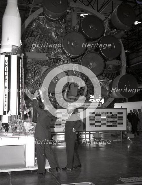 Eisenhower visits the George C. Marshall Space Flight Center, Alabama, USA. Creator: NASA.