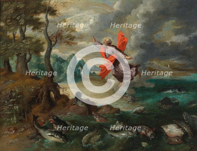 The Spirit of God Hovering over the Waters, c. 1650. Creator: Brueghel, Jan, the Younger (1601-1678).