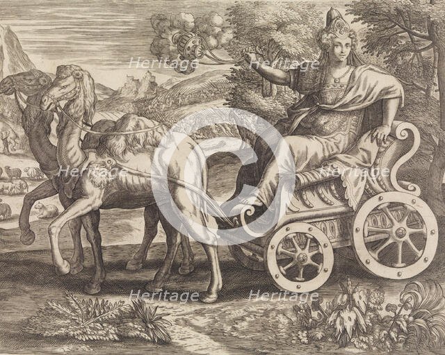 Asia from The Four Continents, 16th century. Creator: Julius Goltzius.