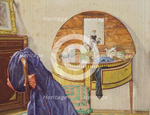 The artist's bedroom in St Petersburg, 1932.