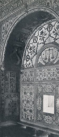 'Delhi. The Scales of Justice (Carved Marble Screen through which petitions were received.)', c1910. Creator: Unknown.