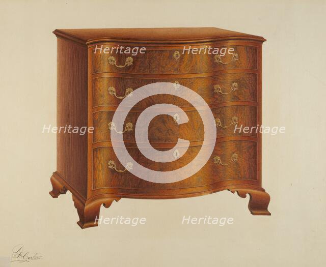 Chest of Drawers, c. 1939. Creator: Ferdinand Cartier.